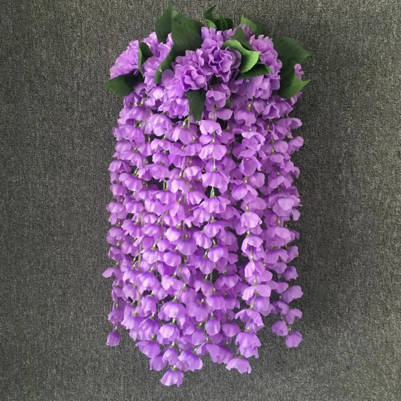 Flone Artificial Hydrangea Wall Hanging Rattan Silk Bouquet Branch Wedding Party Balcony Simulation Flower Plant Wall Decoration Flone Artificial Hydrangea Wall Hanging Rattan Silk Bouquet Branch Wedding Party Balcony Simulation Flower Plant Wall Decoration