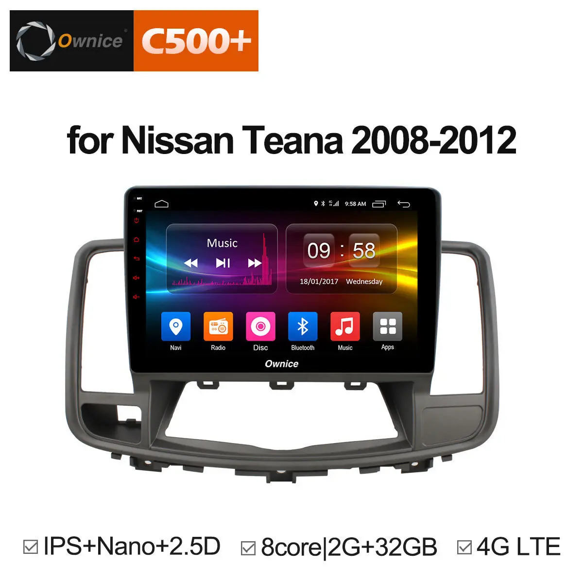  10.1 car radio for Nissan Teana 2008 2009 2010 2011 2012 Android 8.1 Unit Computer Intelligent Mult