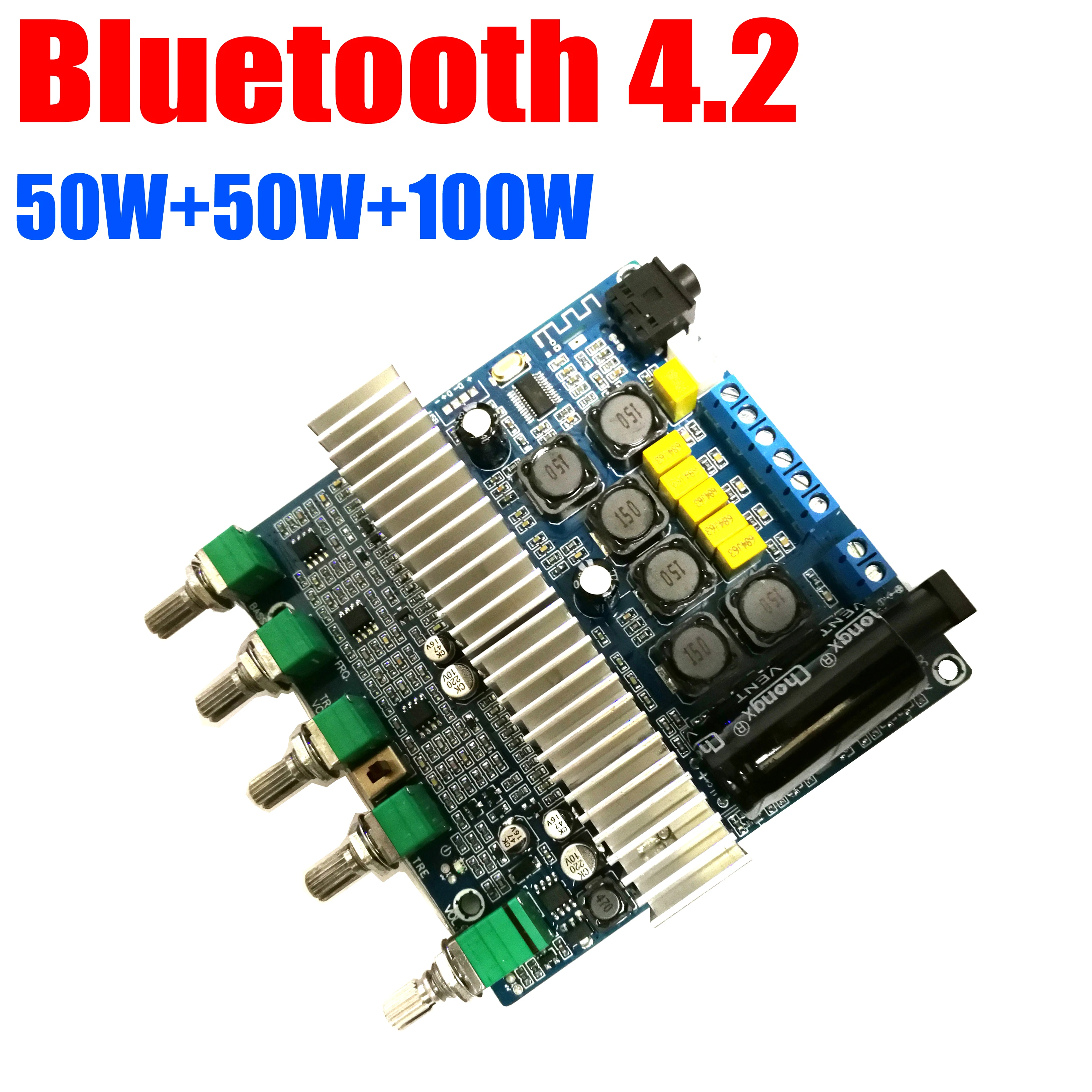 Bluetooth 4 2 TPA3116 Сабвуфер Усилитель мощности доска 50 Вт + 100 бас 1 канала Высокая