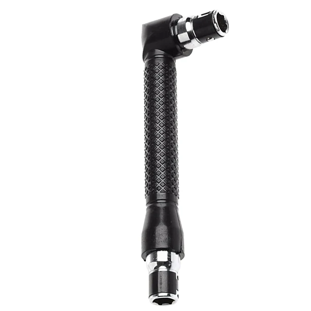 L shaped Double headed Socket Wrench Extension Handle Right Angle 1/4