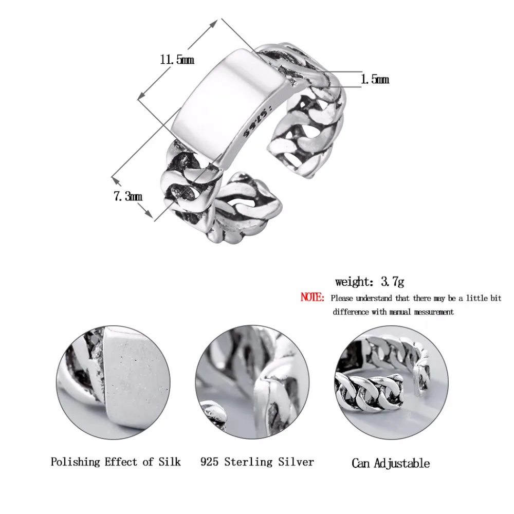 Chandler Brand Retail silver Antient Antique Finger Rings For Women Man Super Cool Alien Sale On alibaba-express