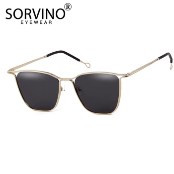 

SORVINO Retro Shades For Women Square Sunglasses 90s Luxury Brand Designer Men Sun Glasses High Quality Pink Crystal Oculos P392