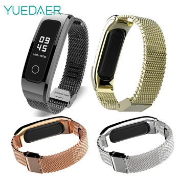 

YUEDAER Stainless Steel Wristband Metal Strap For Huawei Band 4 Running Version Metal Bracelet For Honor Band 4 Running Strap