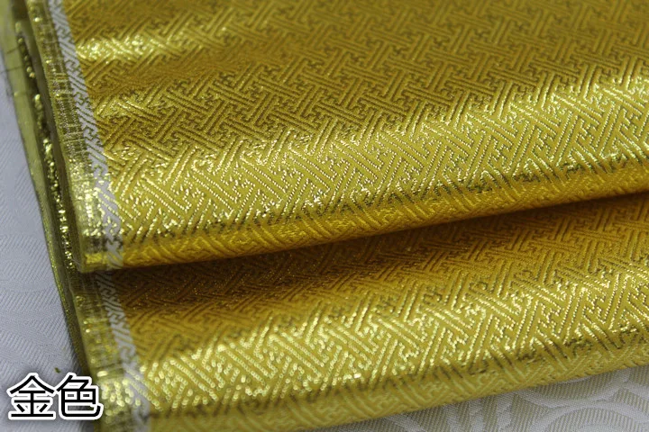Diy квадрат спирали Винтаж Дамаск Атлас искусственный золотой шелк парча жаккардовая ткань кружева монгольского cheongsam Кукольное платье - Цвет: Gold