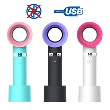 Мини-вентилятор, вентилятор, ручной вентилятор, воздушный охладитель, USB Перезаряжаемый, светодиодный Ligth дисплей, портативный охлаждающий вентилятор для улицы