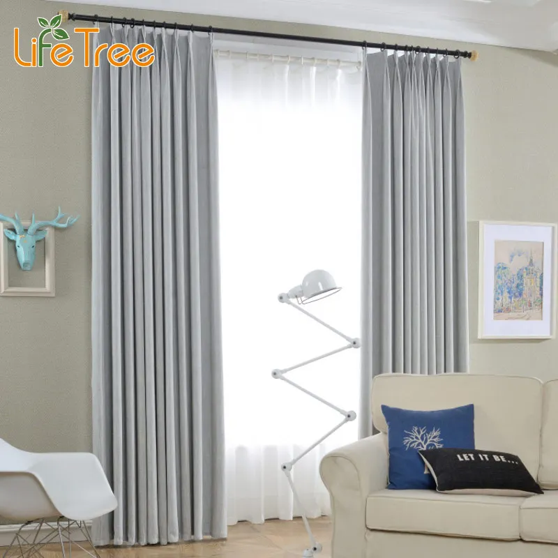 Льняные затемняющие шторы для гостиной плотные затемненные на окна спальни
