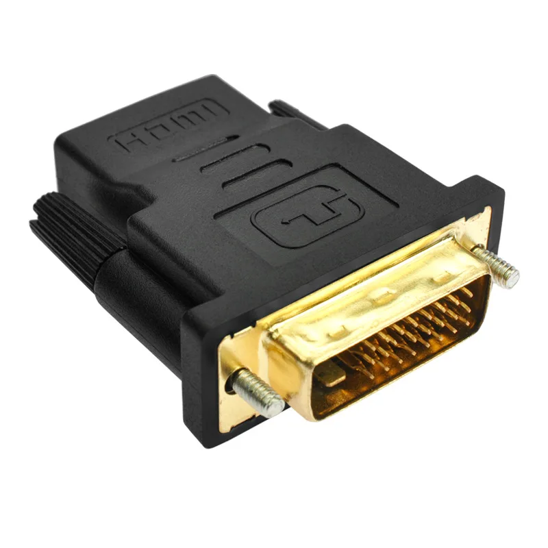 DVI-HDMI адаптер двусторонний взаимный поворот, одна вещь многоцелевой Поддержка сигнала от DVI сигнала к HDMI сигнала и HDMI сигнала к DVI сигнала