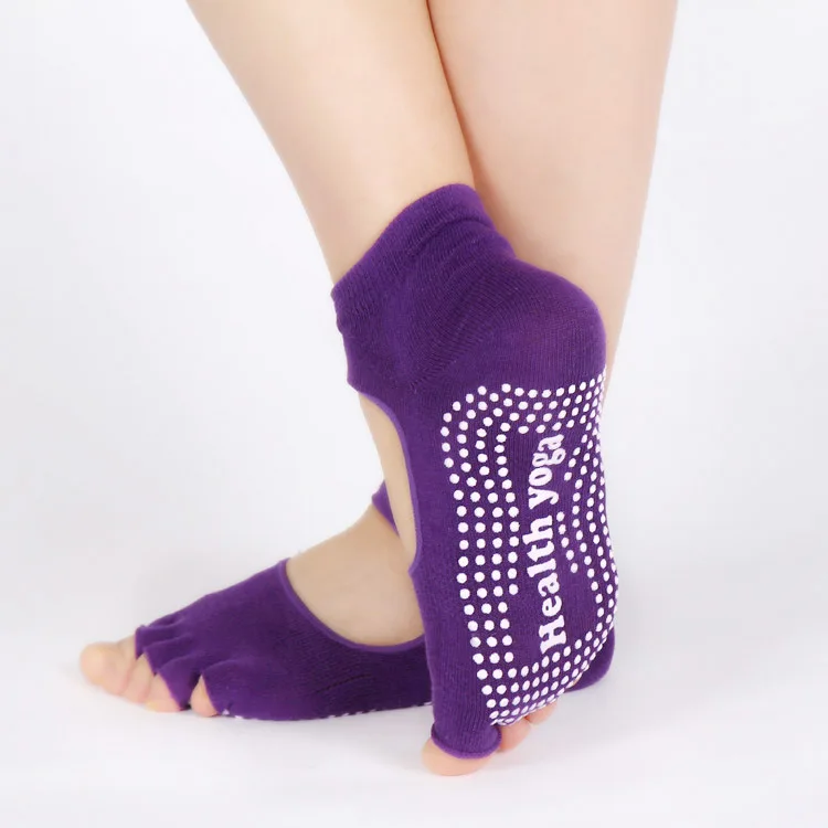 1 пара модные Хлопковые женские пять пальцев носки с пальцами, носки невидимые, Нескользящие безбортные носки из дышащей ткани
