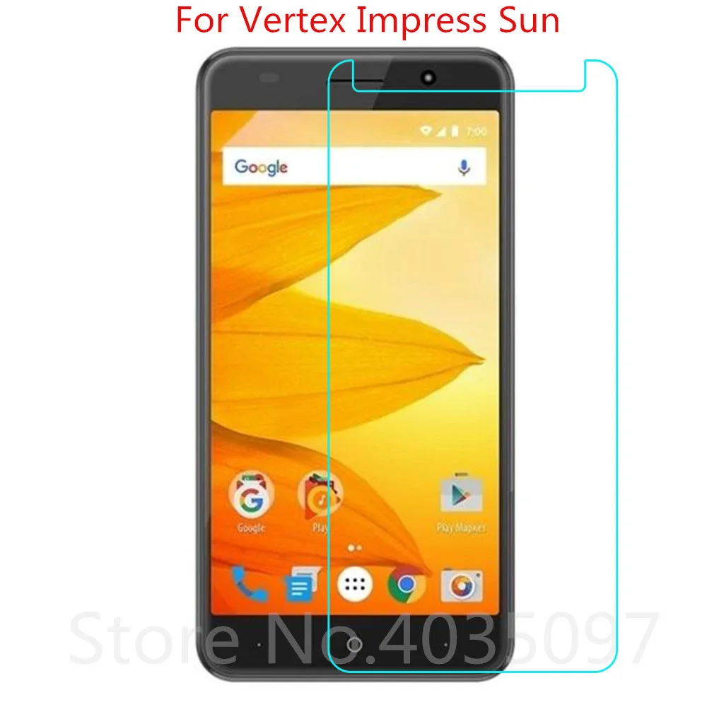 Закаленное стекло для Vertex Impress Sun защитное 9H 2.5D Защитное телефона | Мобильные