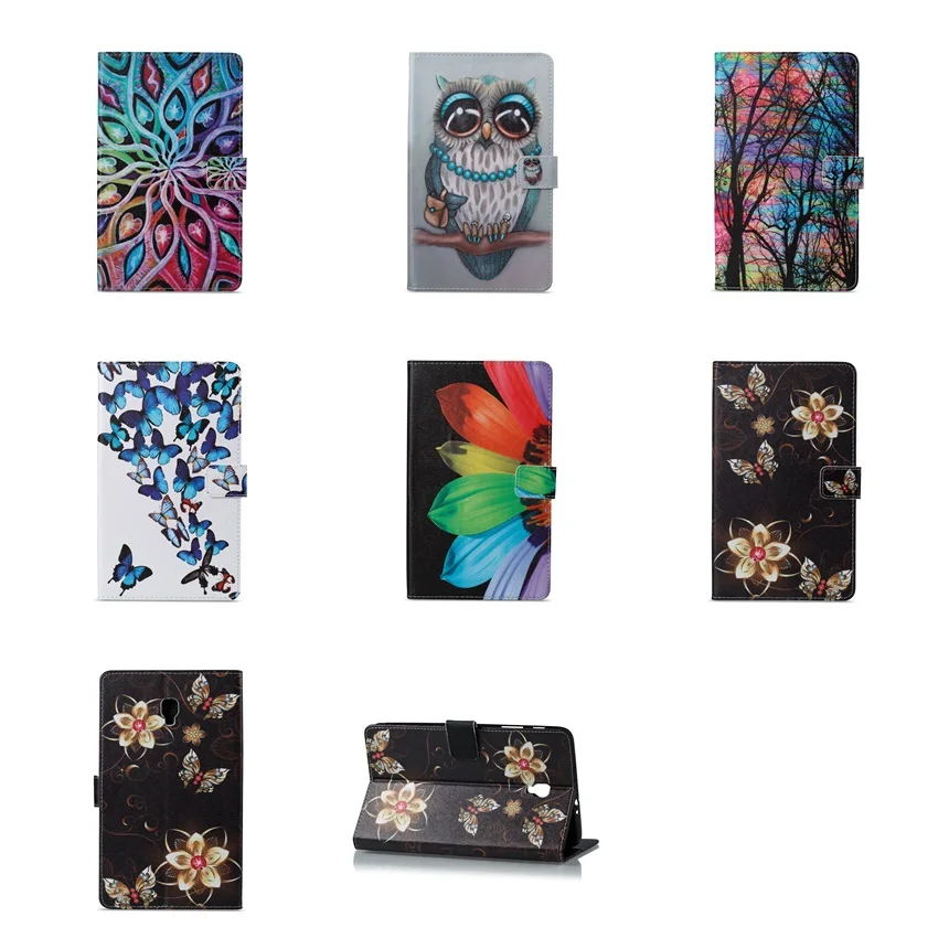 

Fashion butterfly Owl PU Smart Flip Leather Case For Samsung Galaxy Tab A 8.0" T380 T385 Tablet Cover