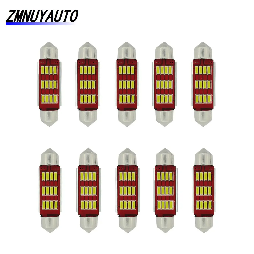 

10x C5W LED Festoon Bulbs 31mm 36mm 39mm 41mm 41mm 4014 LED Canbus No Error Auto Dome Reading Lamp Interior License Plate Car 12