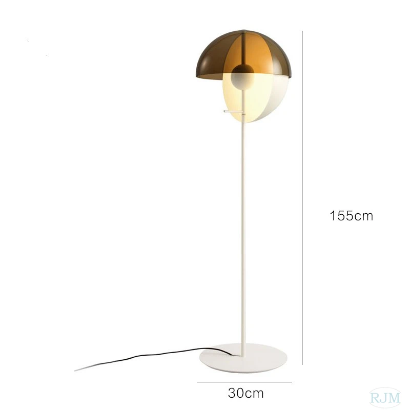 Пост-современная светодиодная Напольная Лампа в скандинавском стиле, дизайнерские стоячие лампы для гостиной, прикроватной тумбочки, спальни, дизайнерская стоячая лампа, Lamparas De Pie - Цвет абажура: White floor lamp