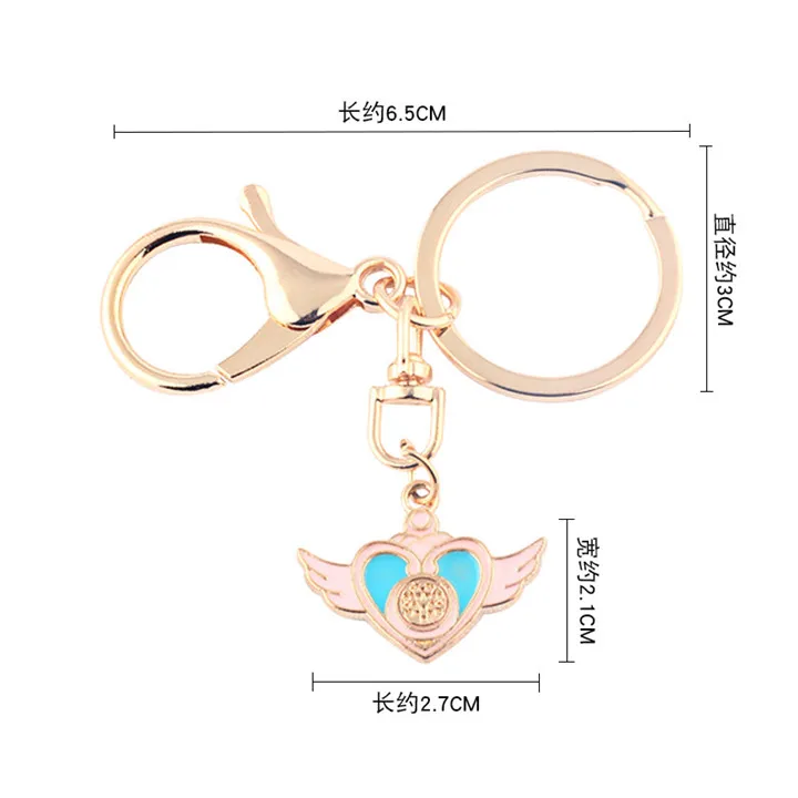 2  Creative Cartoon Keychains Heart Flamingo Unicorn Keychain Keyholder Animal Pendant Kaychain For Women Fashion Jewelry Keyring