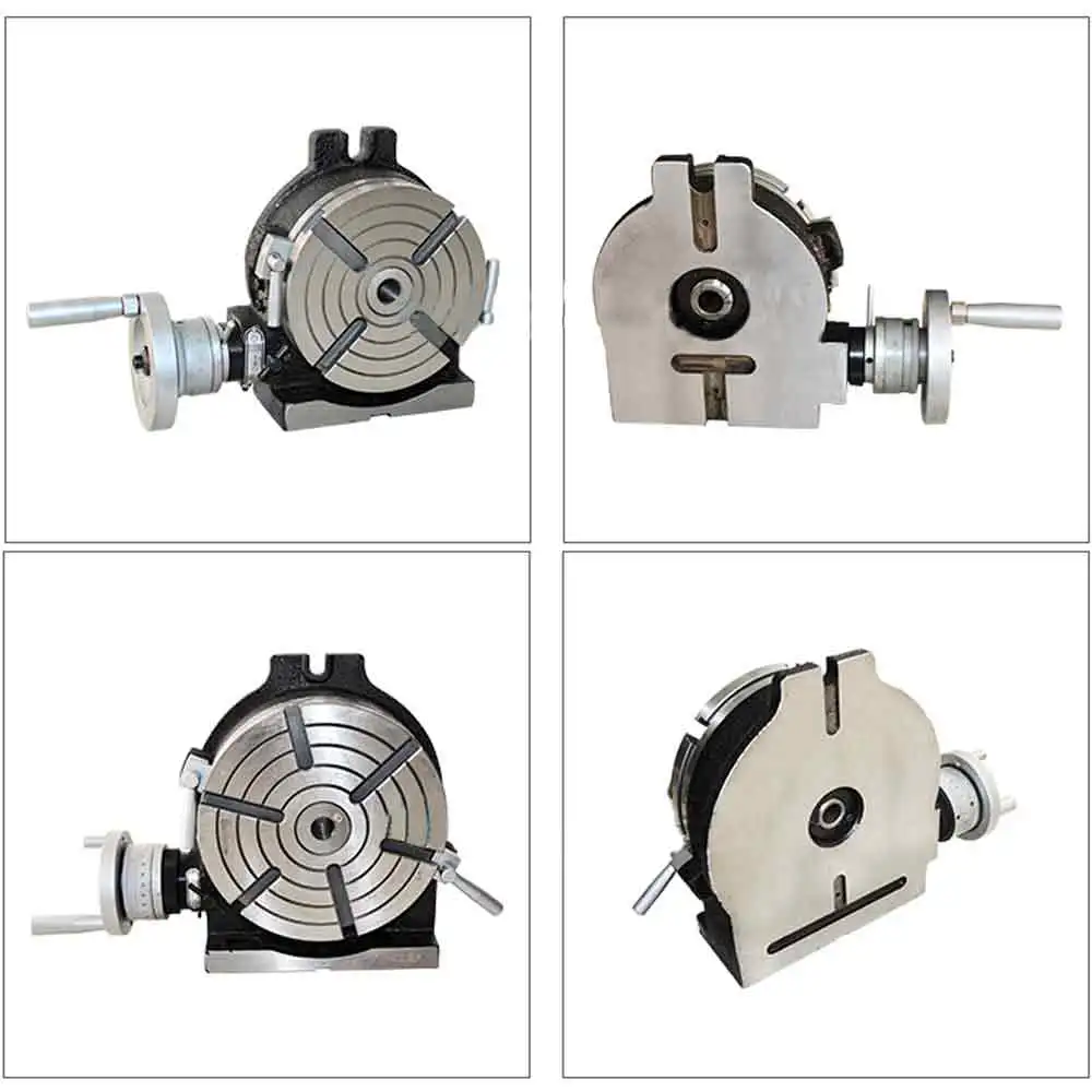 HV6 diameter 150mm vertical and horizontal dual purpose milling machine horizontal vertical rotary table high precision