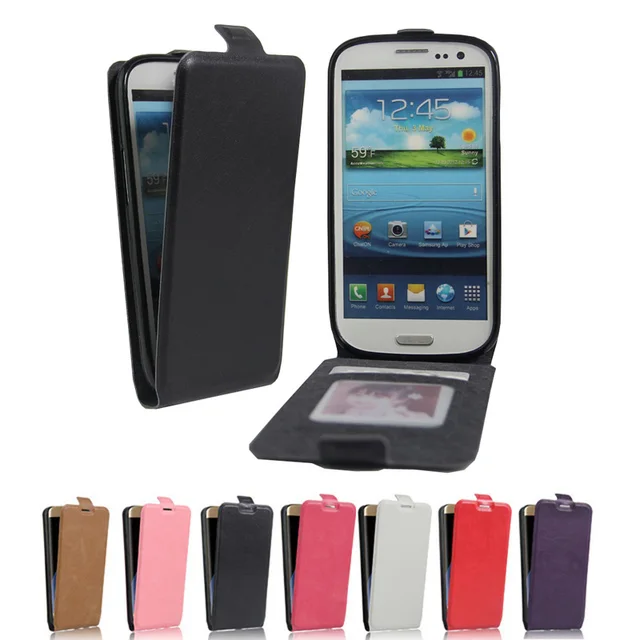 Vintage PU Leather Flip Case for Samsung Galaxy S3 I9300 Luxury Vertical Flip Phone