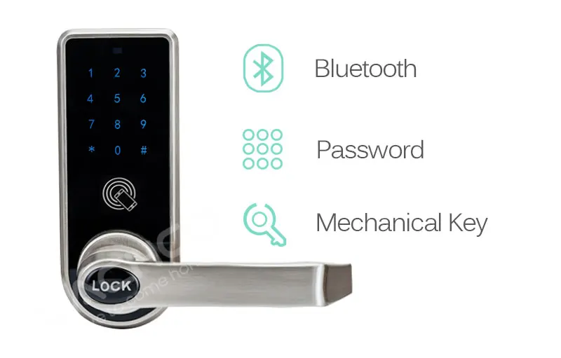 LACHCO Bluetooth смартфон электронный замок двери приложение Управление, код механические клавиши для домашнего отеля смарт-вход A18073AP