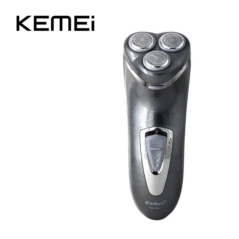 Профессиональная электробритва Kemei KM-890 для мужчин Barbeador борода 3 тройной плавающий триммер для волос бритва электрическая бритвенная