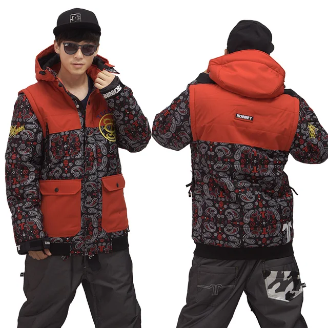 Best price at $108 Cheap Free shipping -30 degrees ski jacket men snowboard jackets trench coat winter men sportswear waterproof breathable jackets