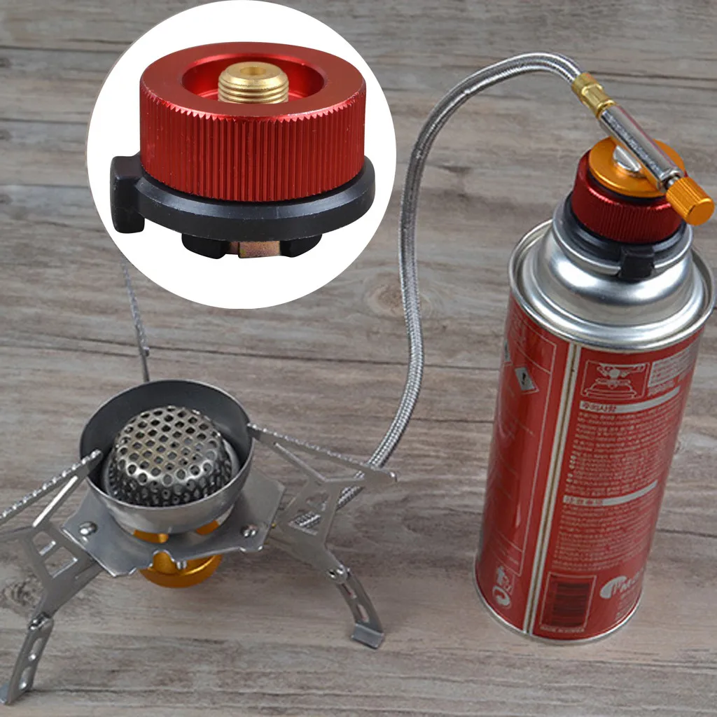 

Outdoor Camping Burner Conversion Head Long Flat Tank Gas Bottle Adaptor Round Converter Burner Conversion Head High Quality