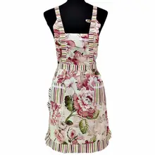 Новые квалифицированные Женщины Леди для ресторана, дома и кухни для карманного приготовления хлопковый передник нагрудник леверт Прямая поставка dig6311