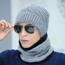 SUOGRY вязаные шапки для мужчин зимняя флисовая вязаная шапочка и шеи лыжный с подогревом лица Masek дамы Skullies Beanie утолщаются вязаные шапки