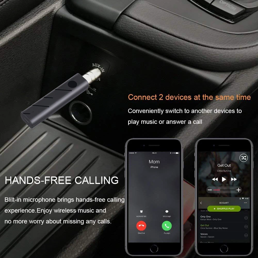 Bluetooth приемник Hevaral V4.1 с разъемом 3 5 мм|Беспроводные адаптеры| |
