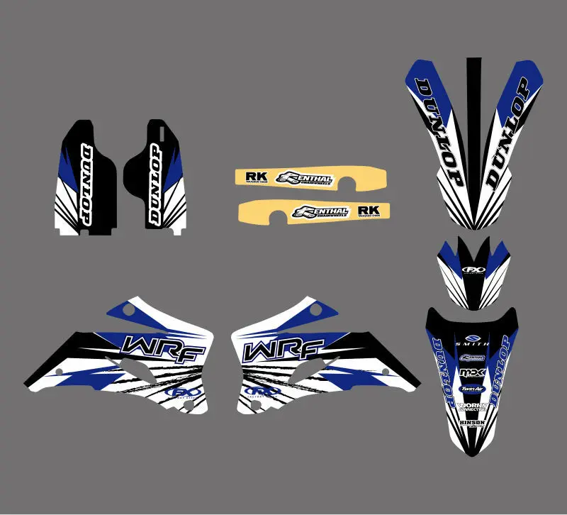 Графические и Фоновые наклейки наборы наклеек для Yamaha WR250F WR450F 2007 2008 2009 2010 2011 WR 250F