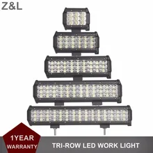 Buy Offroad 4 6 9 12 15 INCH LED WORK LIGHT BAR 3-Row Car Auto DRL Spot Flood Combo Headlight 12V 24V Truck ATV RZR Pickup 4x4 4WD Free Shipping