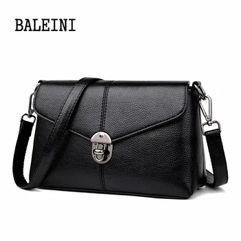 

BALEINI Women Bags Designer Shoulder Bag Fashion Handbag and Purse PU Leather Crossbody Bags for Women 2019 New Black&Red&Purple