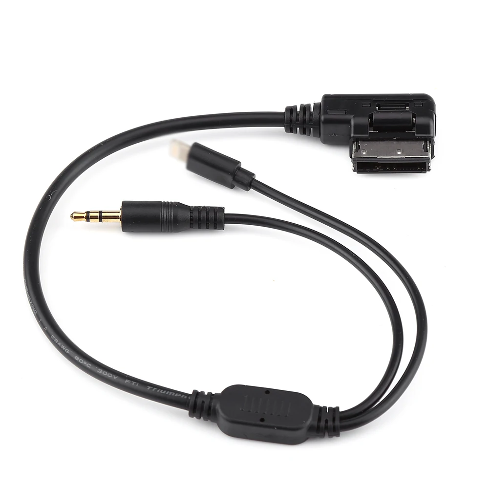 SOONHUA Car Cable AMI MDI MMI 3.5mm MP3 Auxiliary Adapter Cables For iPod iPhone 5 6 For Audi A3 A8 Q5 For VW