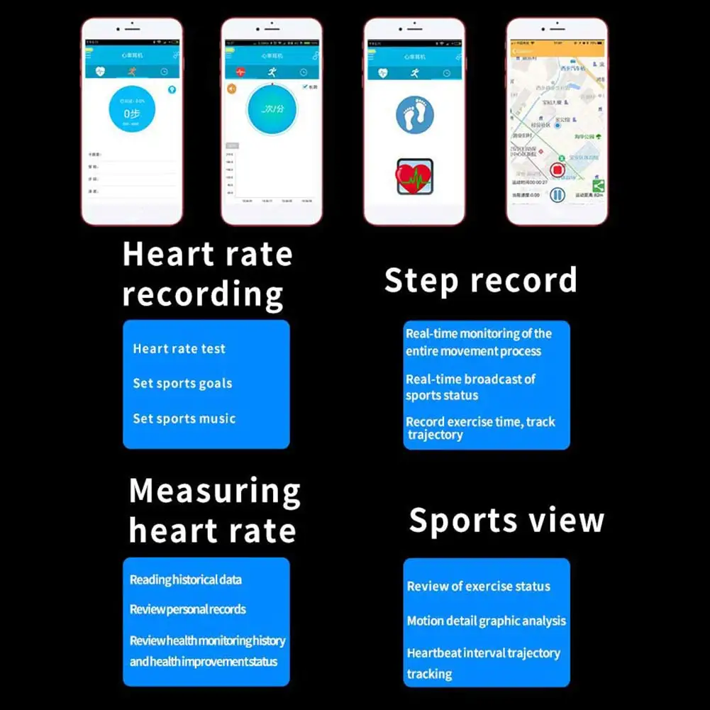 M6 Bluetooth гарнитура App Управление сердечного ритма Тесты шаг голосовое оповещение Интеллектуальный монитор сенсорный Управление данные о движении