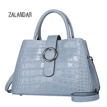 Genuine leather bag female ladies handbags women famous brands tote bag women messenger bags bolsos mujer shoulder bagsZALANDAR