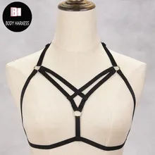 ФЕТИШ боди жгут одежда клетка бюстгальтер для женщин сексуальное Бандажное белье ручной работы боди жгут Готический укороченный топ нижнее белье