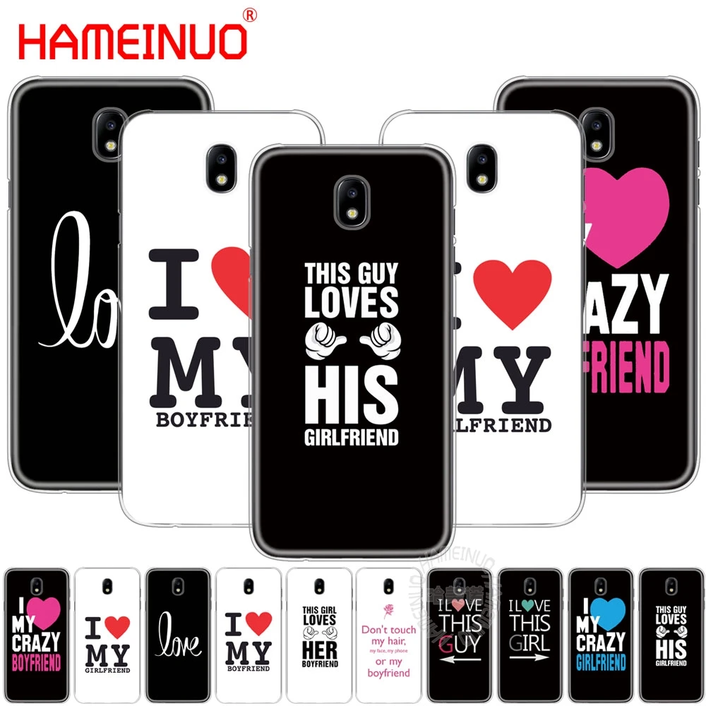 Чехол для телефона I Love My Girlfriend boyfriend Samsung Galaxy J3 J5 J7 2017 года J527 J727 J327 J330 J530 J730