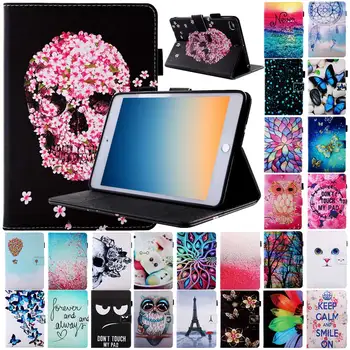 

Smart Cover For iPad mini 5 7.9 inch Case Printed PU Leather Flip Stand Cover For iPad mini 5 7.9 2019 A2133 A2124 A2126 A2125