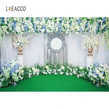 Laeacco Свадебные фотосессии вечерние цветы розы пастбища занавес фотографии фоны для фотографий фоны для фотостудии
