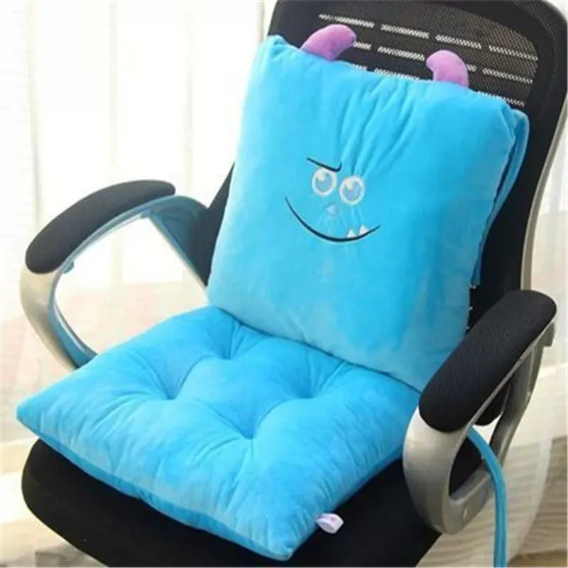 2Pcs/Set Cute Cartoon conjoined Chair Cushion Lumbar Support Waist Pillow+Chair Cushion lazyback Office/students chair cushion 2Pcs/Set Cute Cartoon conjoined Chair Cushion Lumbar Support Waist Pillow+Chair Cushion lazyback Office/students chair cushion