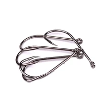 Рыболовный крючок 50 шт. рыболовные аксессуары из высокоуглеродистой стали черный большой Рыболовный крючок рыболовный крючок крючки nx