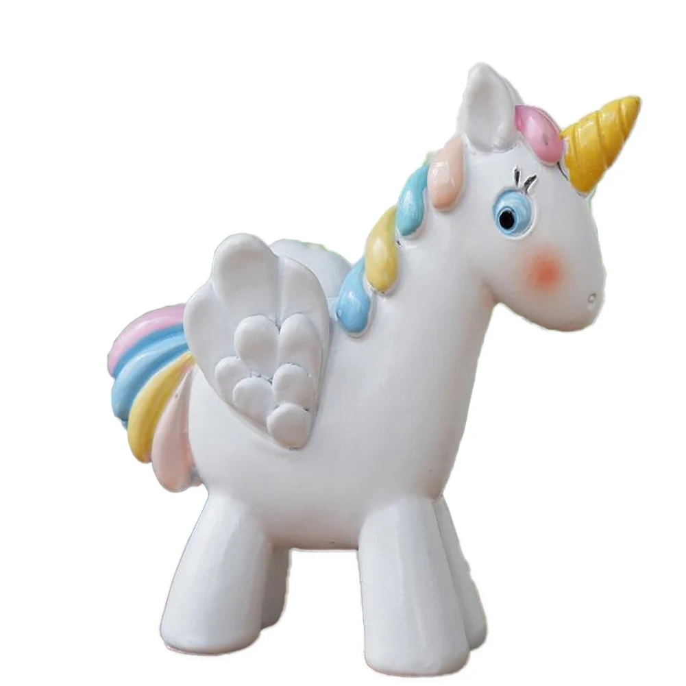 

Unicorn Cake Topper Birthday Party Decoration Unicorn Cake Plugin Cupcake Toppers ( White) White