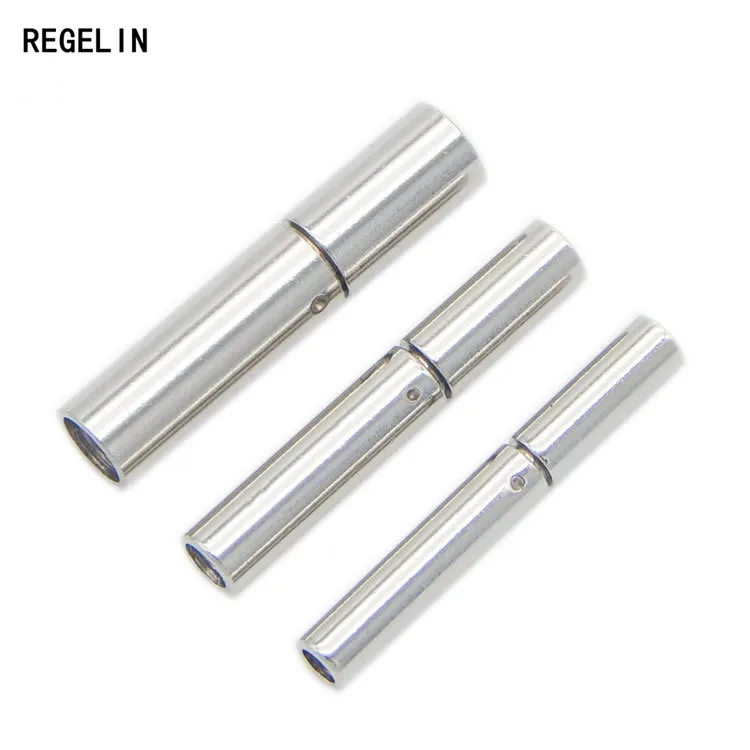 

REGELIN Stainless Steel Clasps Gold/Silver/Rose Gold/Gun Black Hooks For Leather Diy Necklaces & Bracelets Jewelry Making 2pcs
