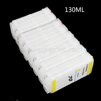 

UP 8pcs 130ml Refillable Ink Cartridge for HP70 Designjet 2100 z2100 c9448a c9448 free shipping
