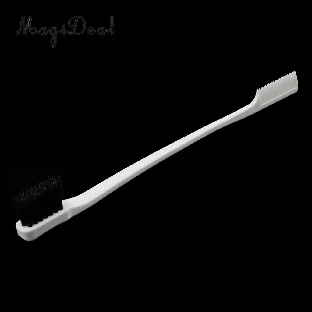 7'' Beauty Double Sided Edge Control Hair Brush Comb Hair Styling Hairbrush Comb End Grooms Smooths Edges High Quality
