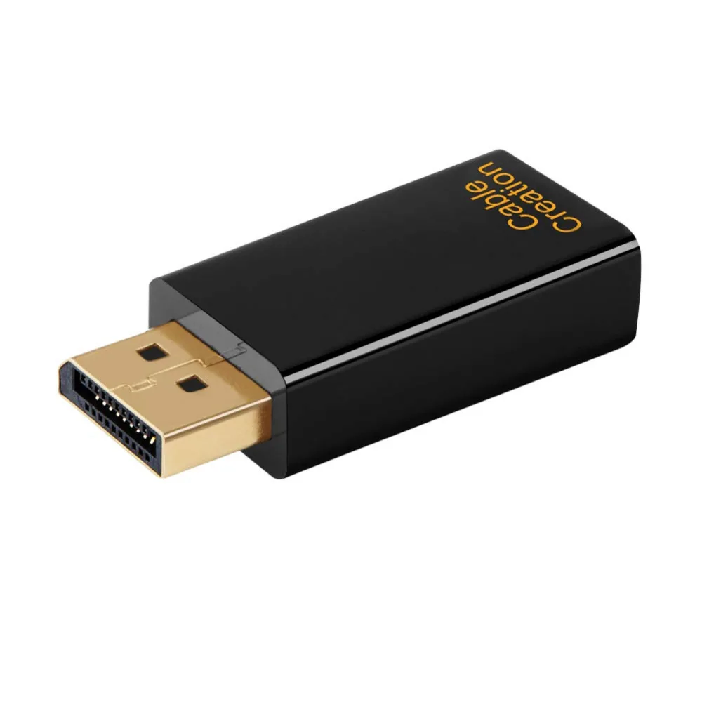

DP to HDMI Adapter, CableCreation Gold Plated Displayport to HDMI Converter Male to Female, HDMI 1.3V/1.4V, Black