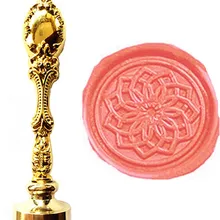 Винтаж причудливый цветок Blossom пользовательские изображение логотипа Роскошные Воск уплотнительное штамп латунь павлин металлической ручкой подарочный набор