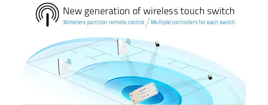 2 gang 2 way touch remote control switch wireless RF 433MHz relay receiver DC power supply 170v-250v 5A transmitter controller (18)