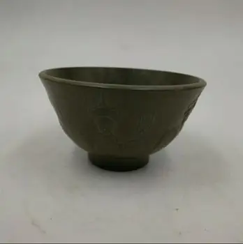 

Chinese handmade antique A bowl carved by the five emperors of the Qing Dynasty