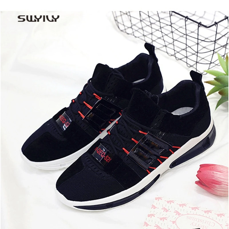 

SWYIVY Men Running Shoes Mesh Breathable Light Weight Sneakers 2018 New Non-slip Outdoor Sport Shoes Male Jogging Shoes