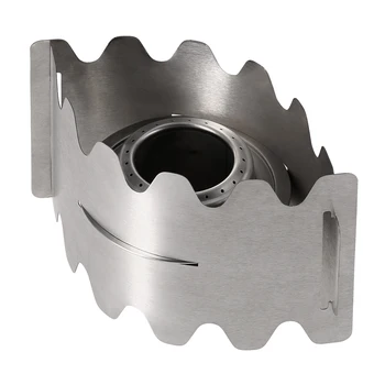 

Camping Stoves Portable Outdoor Alcohol Stove with Windproof Plate Windscreen Wind Shield Stand for Camping Hiking Backpacking