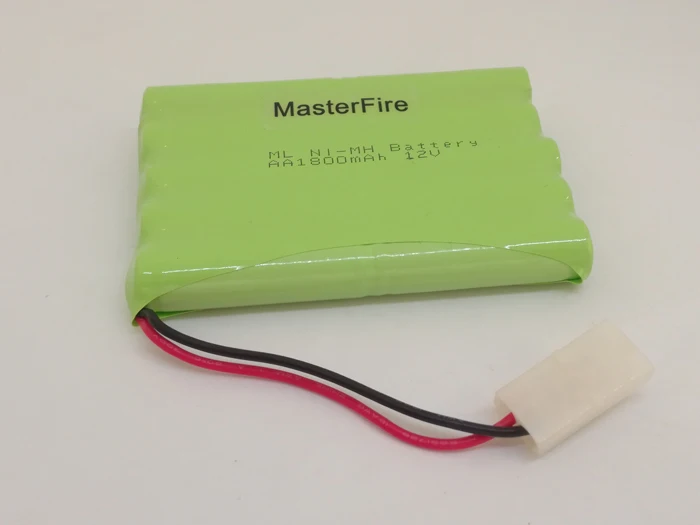 10 упак./лот MasterFire AA 12V 1800MAH Ni-MH аккумуляторная батарея NiMH батареи с вилкой