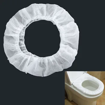 

50pcs Waterproof Toilet Paper Pad Travel Camping Disposable Toilet Seat Cover Mat Bathroom Elastic Non-Woven Fabric Outdoor